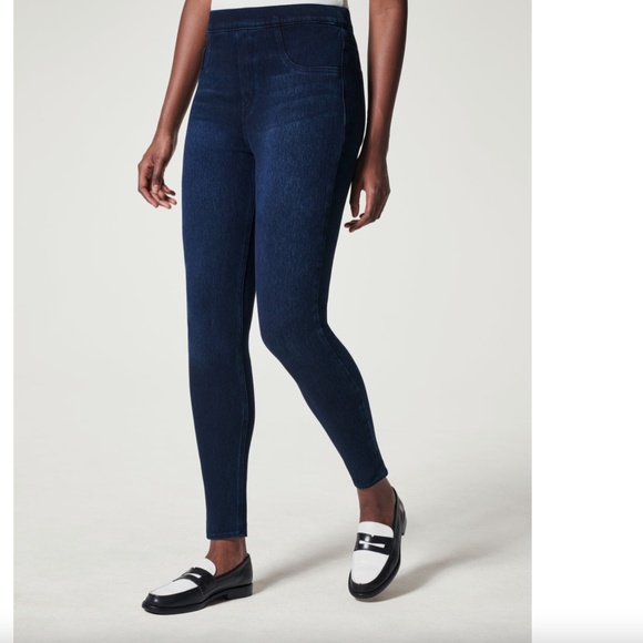 SPANX Jean-ish Ankle Leggings, Twilight Rinse, Size XL - Picture 8 of 8